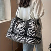 Animal Print Travel Duffle Bag with Shoe Compartment