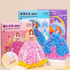 Rainbow Paper Puncture Painting Craft Kit for Kids