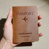 RFID-Blocking Leather Passport Holder