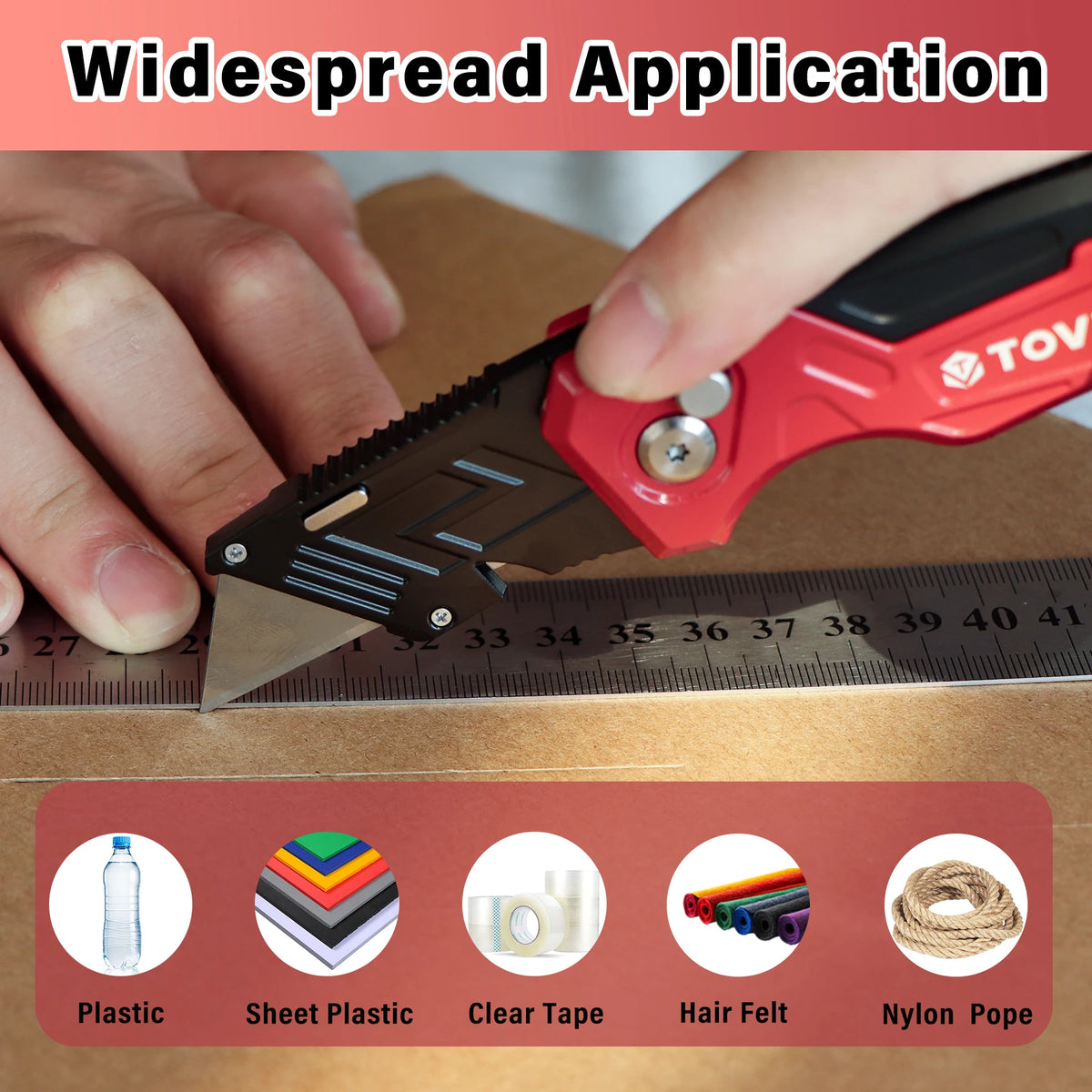 Folding Utility Knife with Built-In Blade Storage and Gut Hook