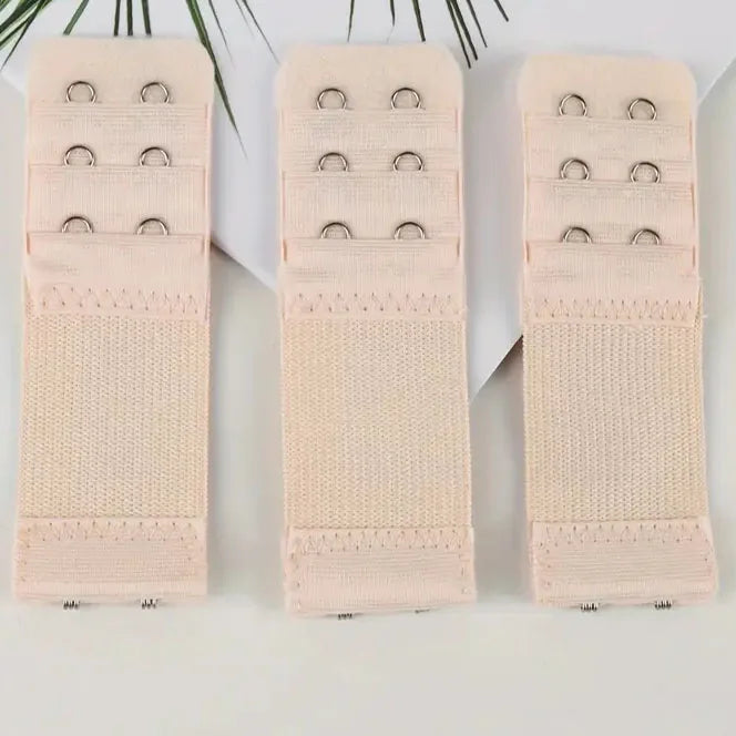 Adjustable Bra Extender with 3-Row Hook and 2-Hook Design