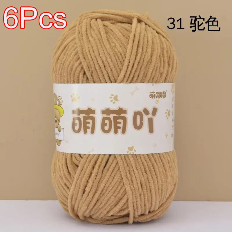 Soft Chenille Yarn for Crocheting and Knitting