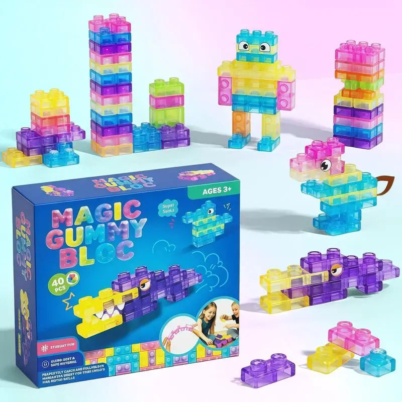 Squishy Jelly Building Blocks - Sensory Blind Box Toys