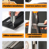 Various images showing a cordless electric screwdriver being used for furniture installation, appliance repair, tool maintena