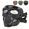 Full-Face Skeleton Mask with Tinted Goggles