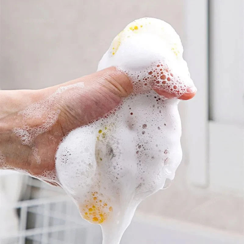 Double-Sided Dish Scrub Sponges for Kitchen Cleaning
