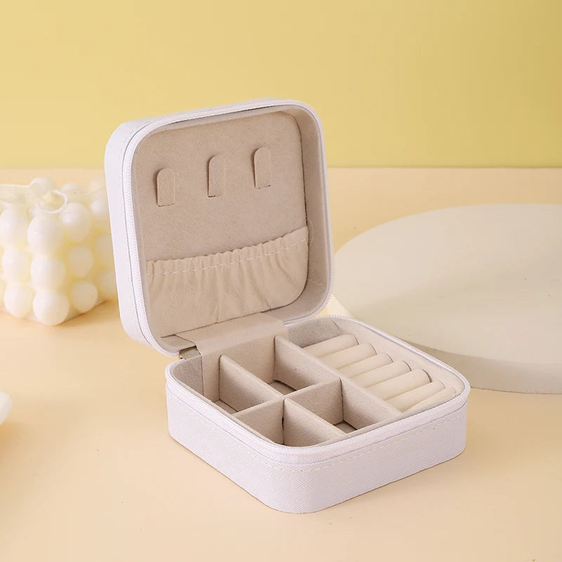 Leather Travel Jewelry Case