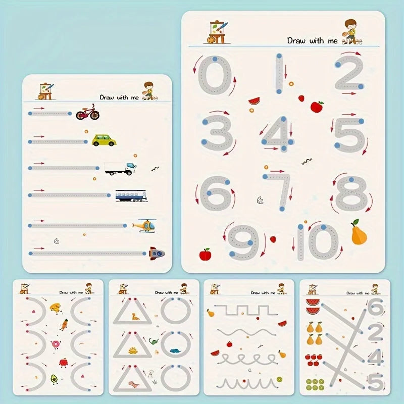 Reusable Magic Tracing Workbook for Kids