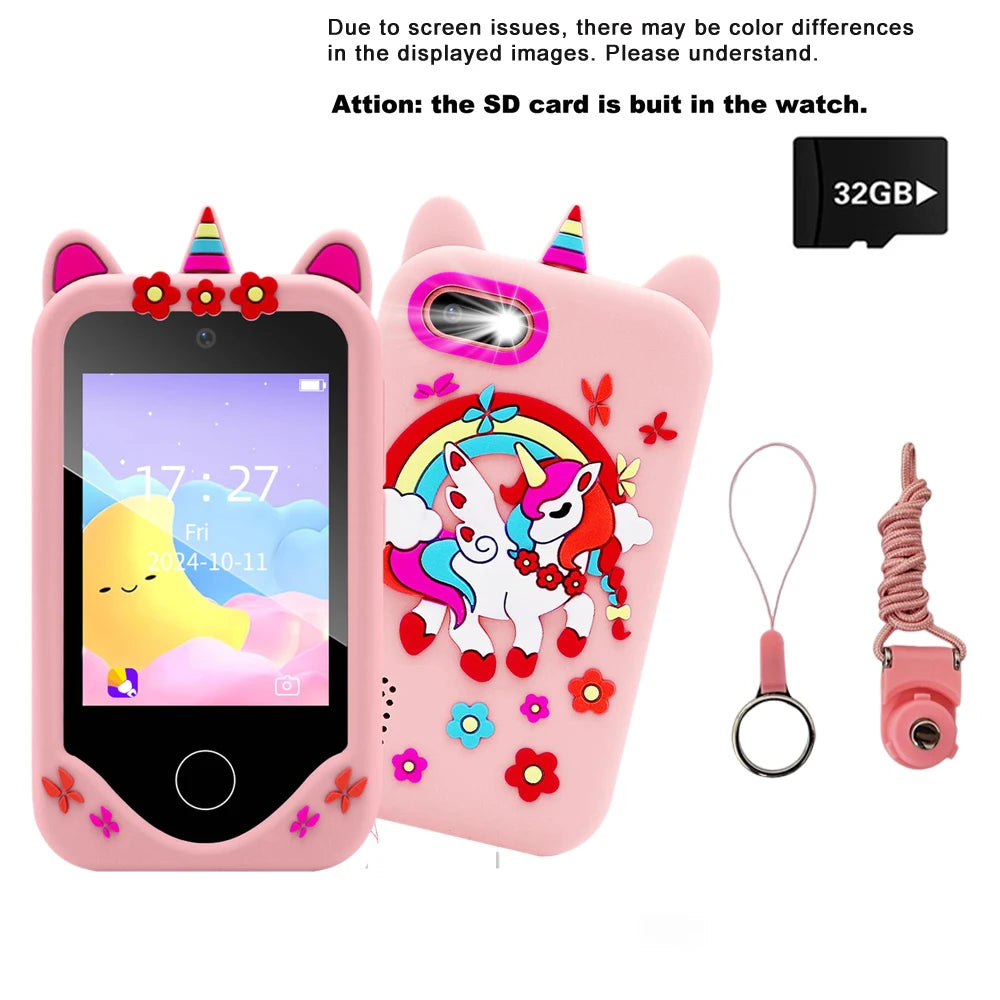 Kids Touchscreen Learning Phone with Games and Music