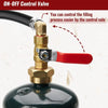 Propane Tank Refill Adapter with Pressure Gauge