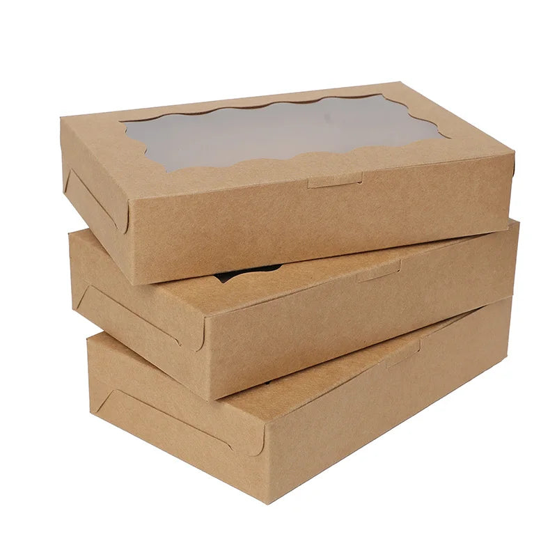 Kraft Paper Gift Boxes with Window