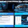A tutorial screen showing steps for working with TPMS after installation, including programming, activation, relearn, and dia