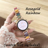 Colorful Resin & Metal Watch Band Strap