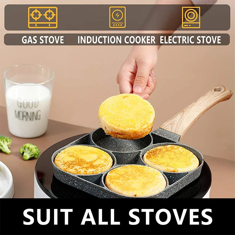 Multi-Hole Non-Stick Frying Pan for Breakfast