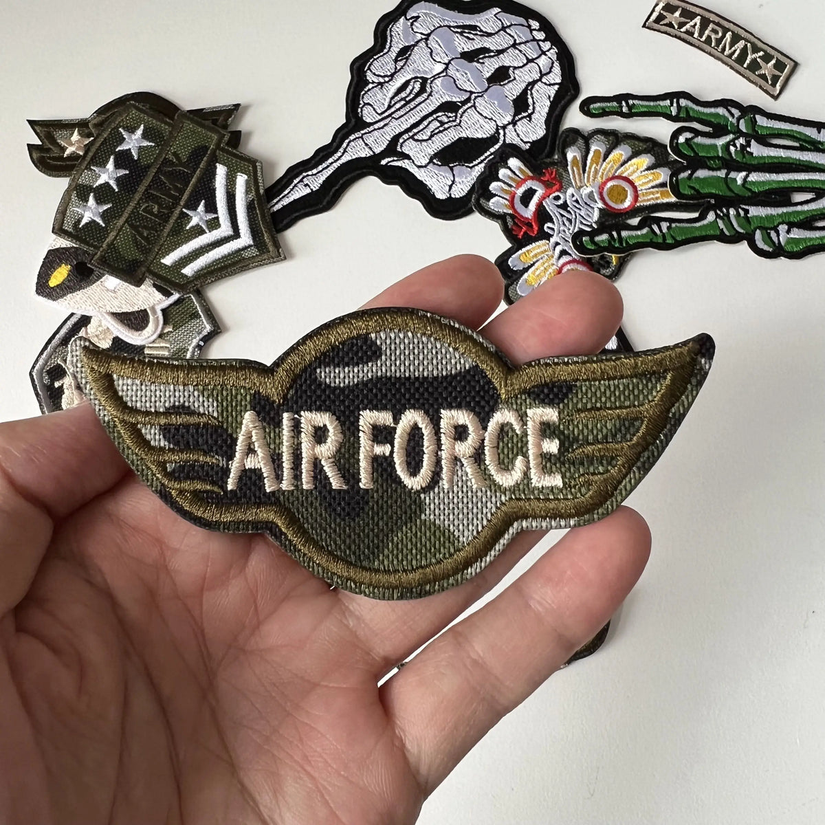 Tactical Military Iron-On Patch with Slogan – Embroidered Badge for DIY Clothing
