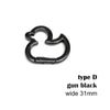 Star-Shaped Zinc Alloy Carabiner Clip for Bags and Belts