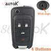 Replacement Car Key Shell Case for Buick, Chevrolet, and Opel