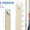 Wall-Mounted Baseball Cap Organizer for Up to 9 Hats
