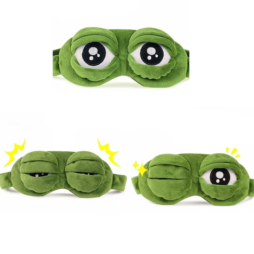 Cartoon Frösch Schlafmaske