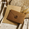 Premium Linen Stationery Set with Wax Seal Kit
