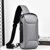 Bolso cruz sling gris para hombre multifunción y antirrobo