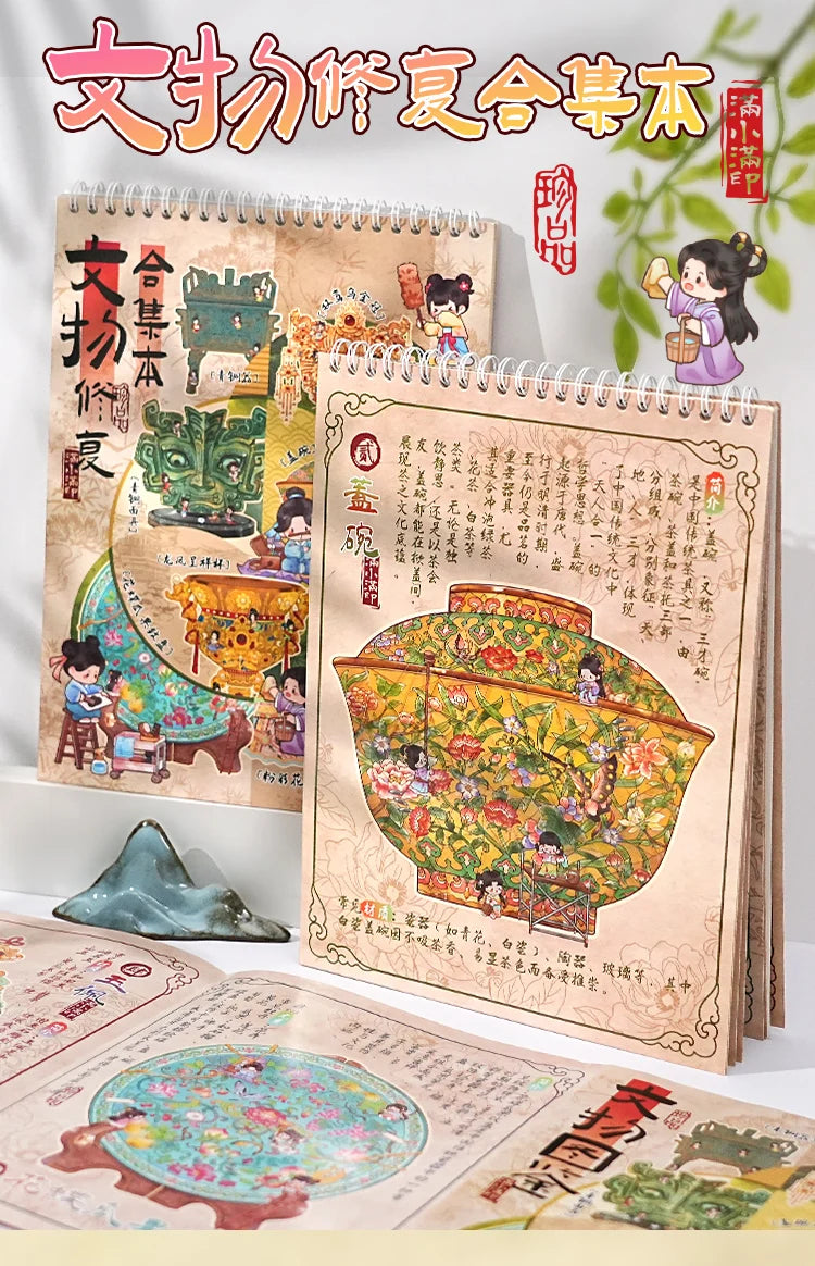 A set of 3D sticker scenes kit for kids featuring pocket cabin and landscape crafts on paper