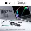6-in-1 USB-C Hub with 4K HDMI, 10Gbps Data, and 100W Pass-Through Charging