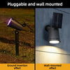 Solar-Powered RGB LED Landscape Spotlight