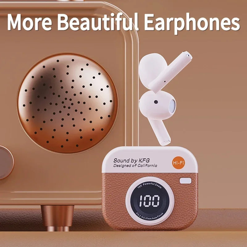 Drahtlose Bluetooth-In-Ear-Kopfhörer mit LED-Batterieanzeige