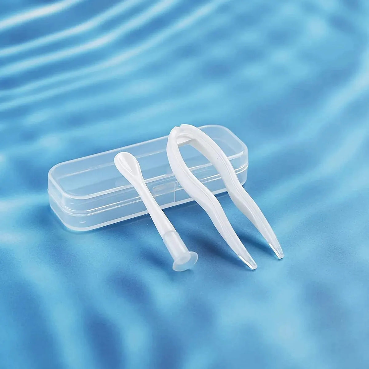 Contact Lens Applicator and Remover Tool Kit with Soft-Tip Tweezers
