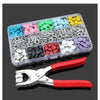 Metal Snap Button Kit with Pliers Tool Set