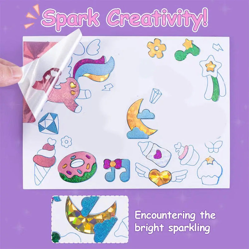DIY Foil Art Sticker Kit for Kids