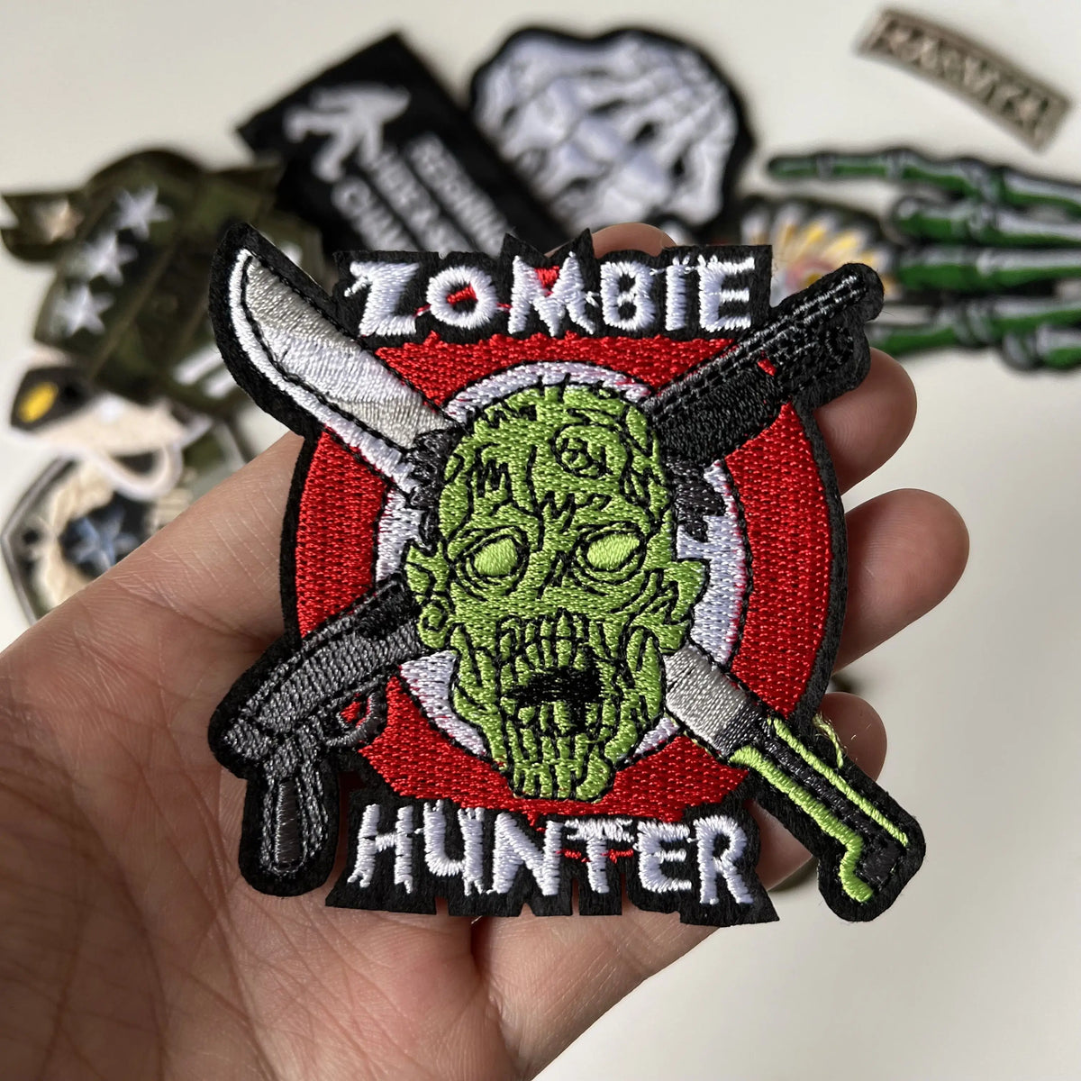 Tactical Military Iron-On Patch with Slogan – Embroidered Badge for DIY Clothing