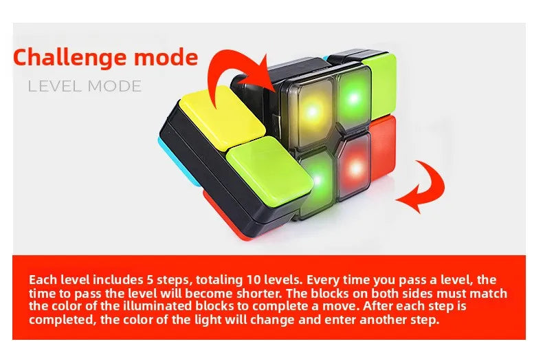 Electronic Handheld Puzzle Fidget Game with 4 Modes