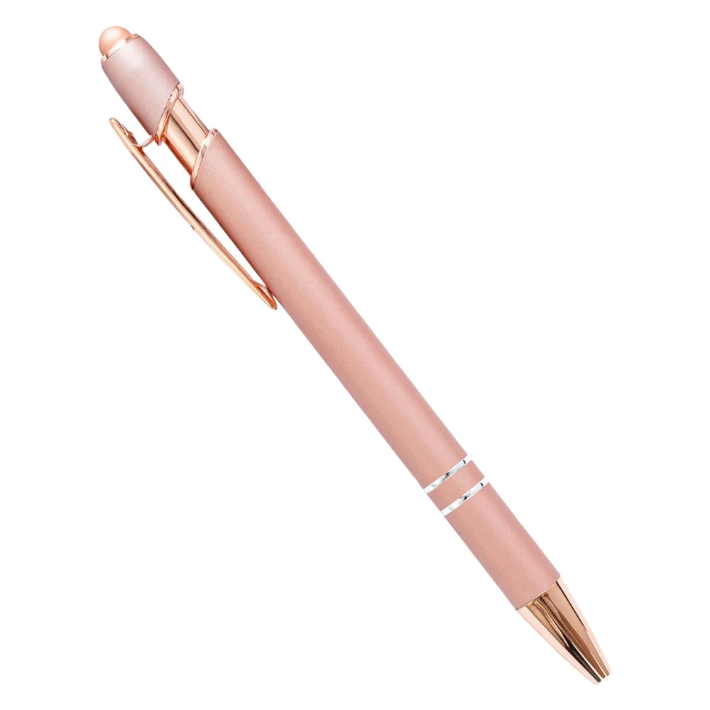 2-in-1 Stylus Pen with Retractable Ballpoint – Pack of 5