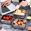 6-Piece Stainless Steel Food Storage Containers with Lids