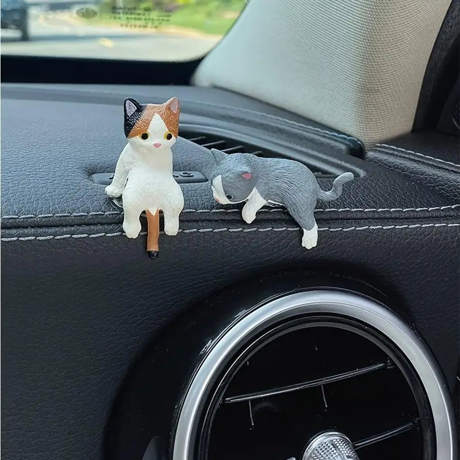 Niedliche Katzen-Armaturenbrett-Ornamente