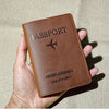 RFID-Blocking Leather Passport Holder