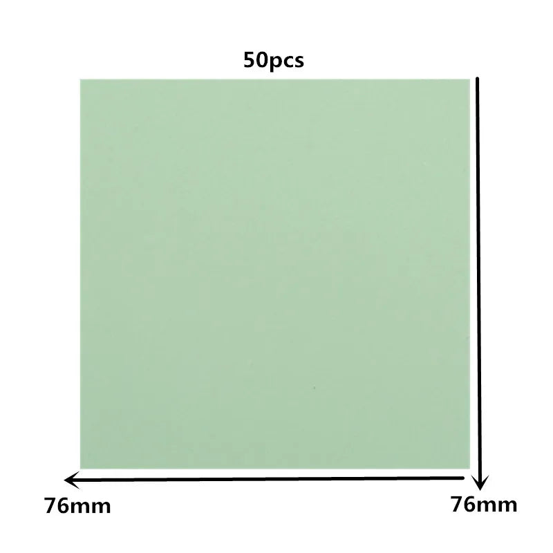 Clear Self-Adhesive Sticky Notes Pack of 50