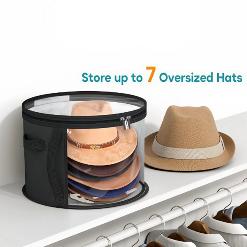 Foldable Hat Storage Bucket Organizer