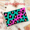 Leopard Print Geometric Makeup Bag | Stylish Travel Organizer
