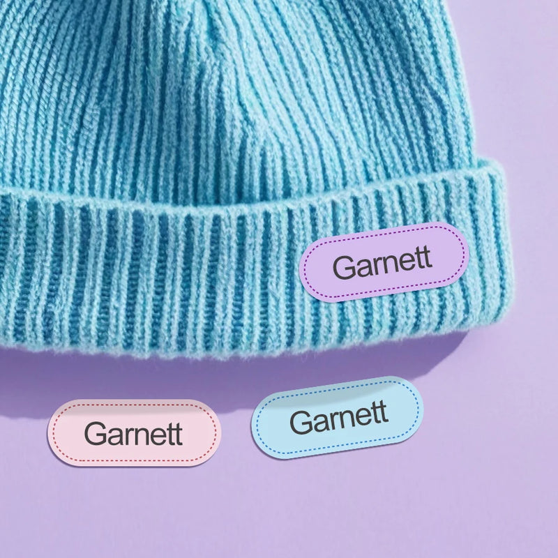Washable Iron-On Name Labels for Kids' Clothing