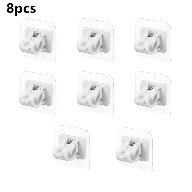 Self-Adhesive Curtain Rod Clip Hooks