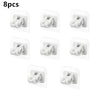 Self-Adhesive Curtain Rod Clamp Hooks – Punch-Free Wall Hanging Holders