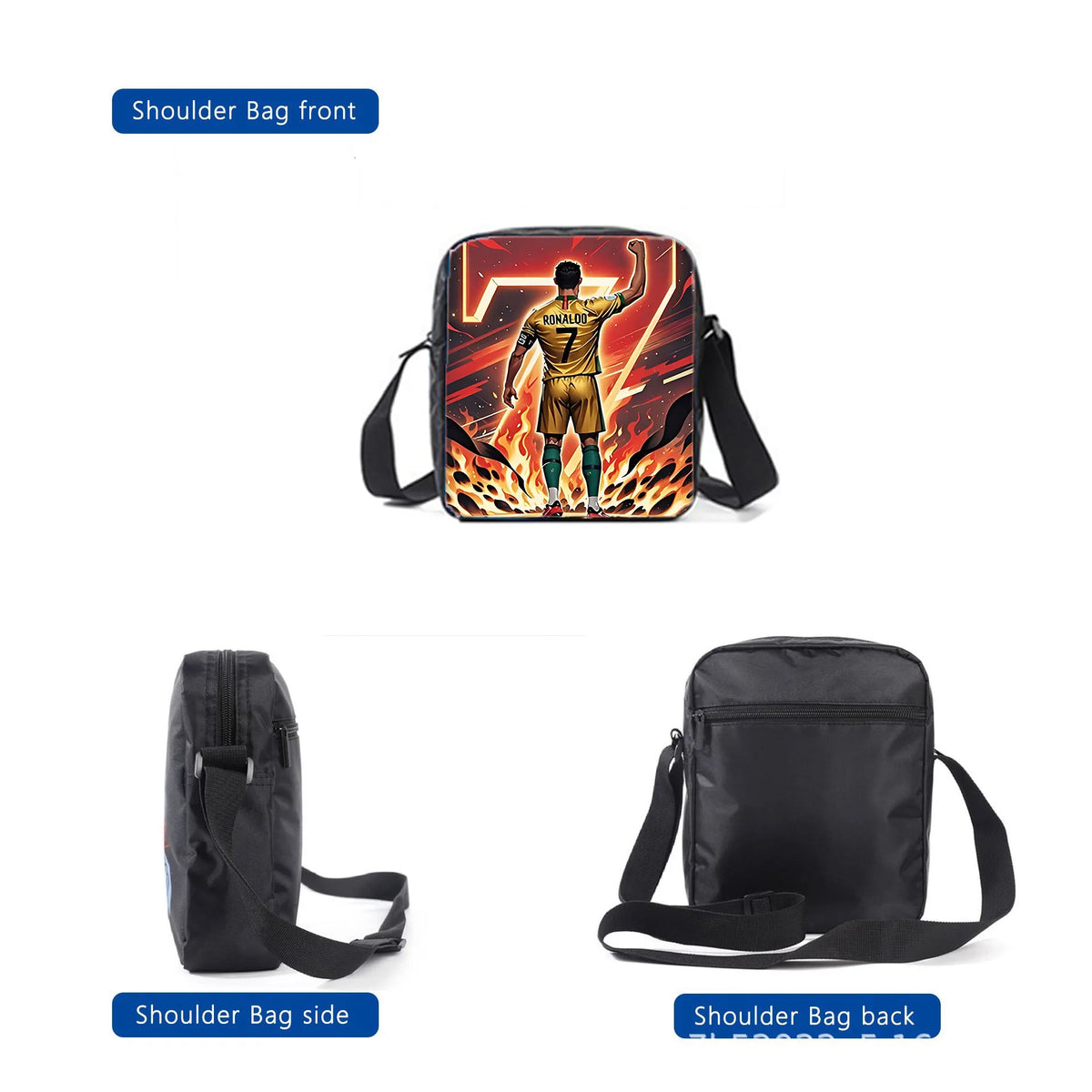 Soccer Star Backpack Set for Kids with Lunch Bag & Pencil Case