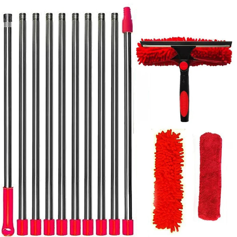 Extendable Double-Sided Window Cleaning Kit