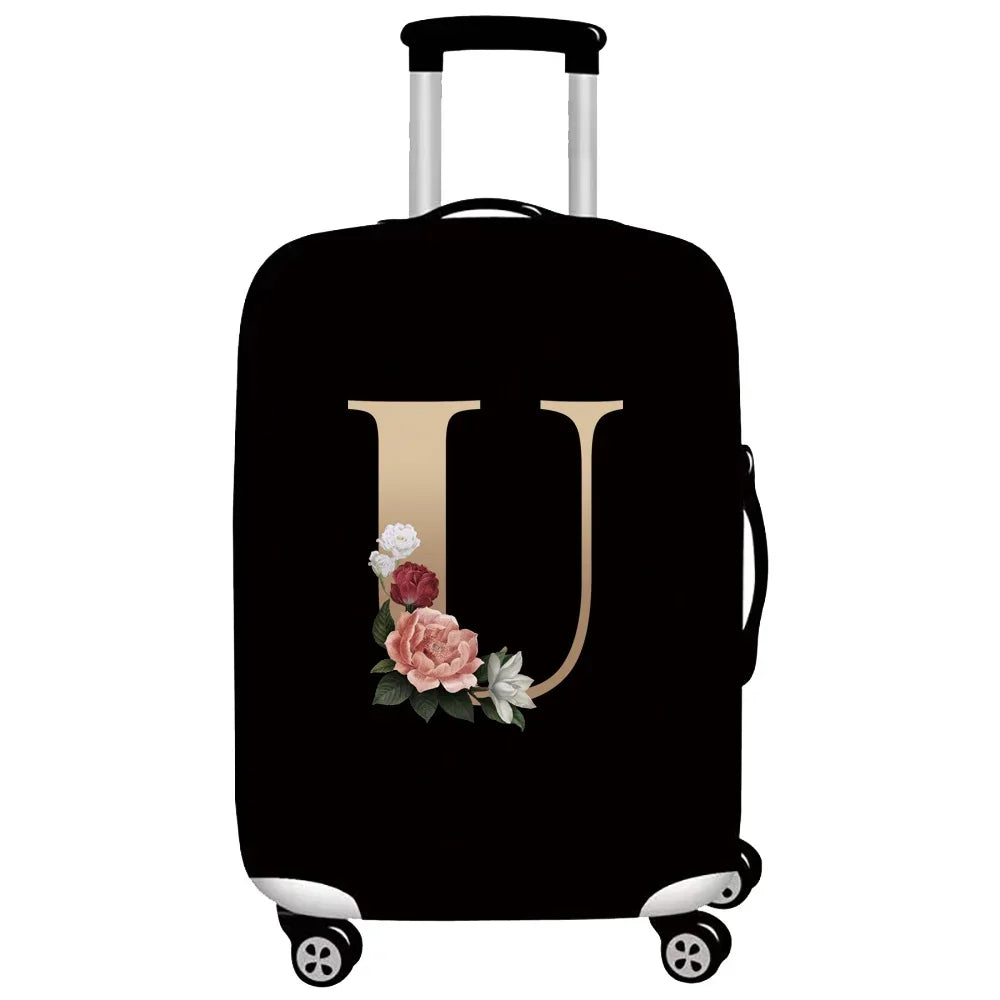 Gold Letter Series Elastic Luggage Cover