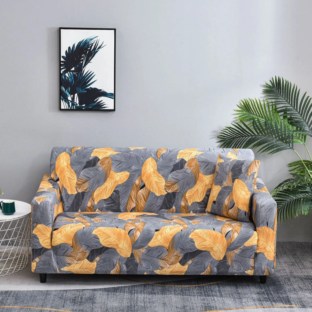 Stretch Sofa Cover with Anti-Slip Grip for Living Room