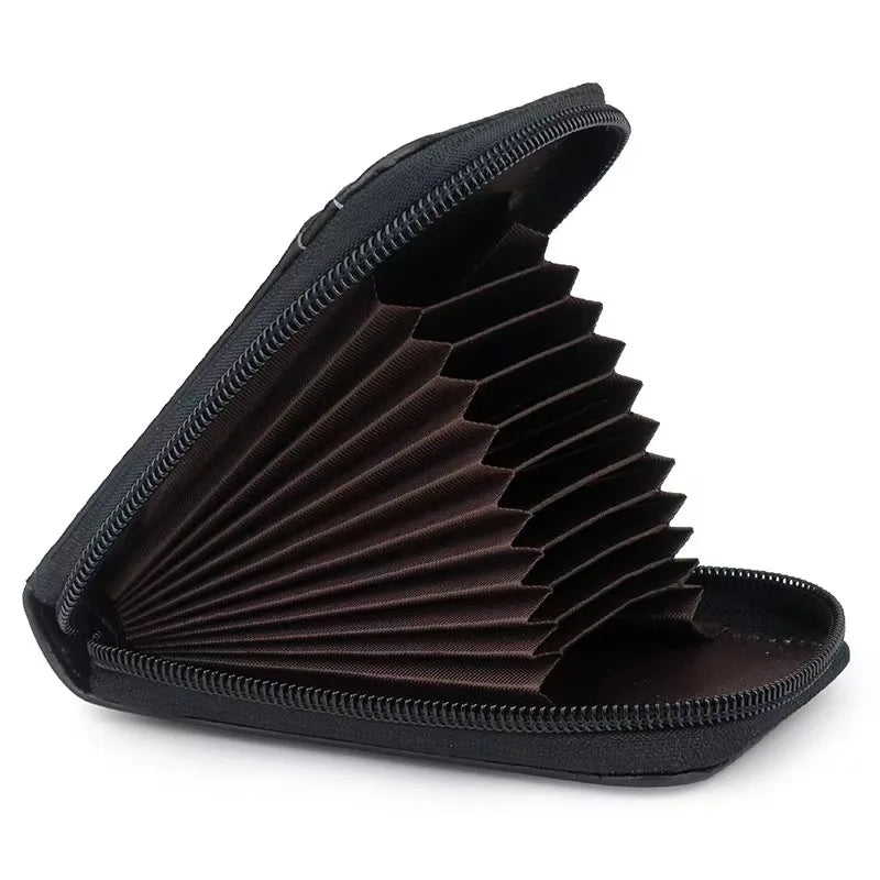 Slim RFID-Blocking Leather Wallet