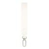 White nylon wristlet keychain strap